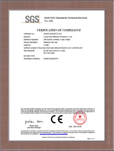 CE-Certificate-for-LED-Running-Vest Reflective
