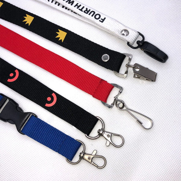 Polyester Webbing Reflective Tape Reflective Printing Color Webbing Lanyard