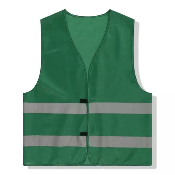 Reflective fabric safety vest 2 colors available