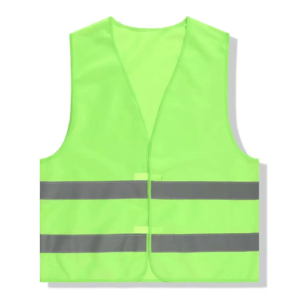 Reflective fabric safety vest 2 colors available