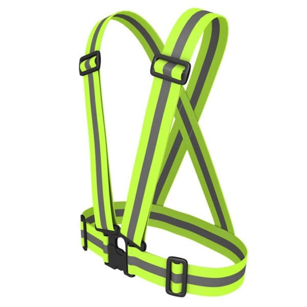 Reflective Belt Vest Reflective Running Harness Reflecctive Cross Belt EN13356EN17353 2