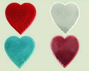 bicycle spoke reflector snowflake heart 0