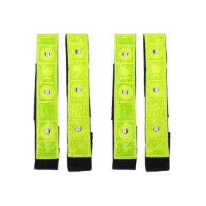 4 LED Light Reflective Band Arm Leg Strap Belt