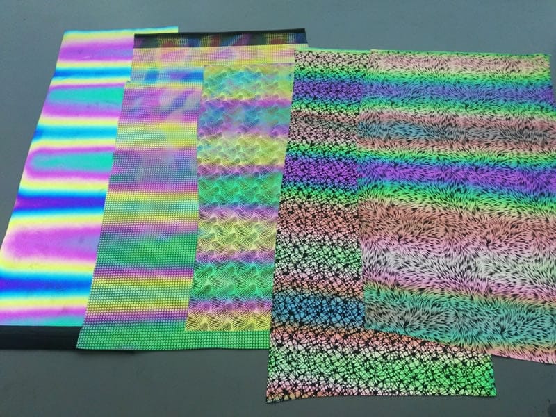 reflective rainbow color TPU material