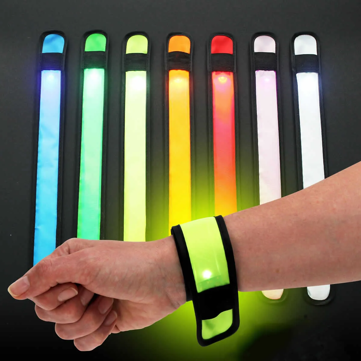 Rechargeable LED slaps wrap