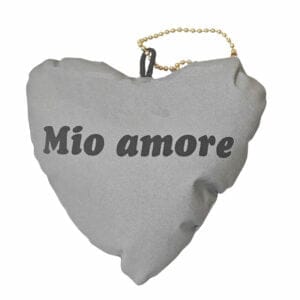 Reflective Heart Keychain