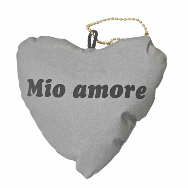 Reflective Heart Keychain