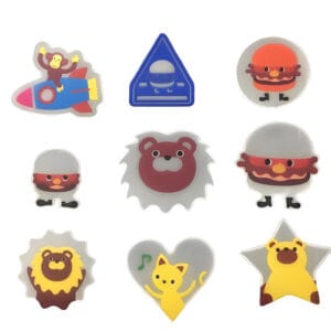 Cute PVC reflective stickers for children’s safety and backpacks