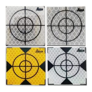 Reflective tape survey targets for total station monitoring