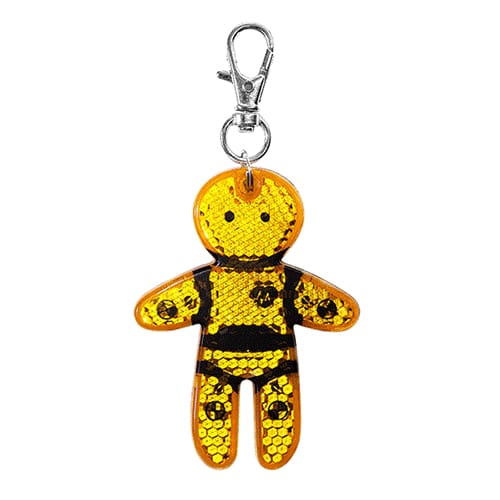 Acrylic reflector keychains with high brightness and durable injection molded design for safety and promotions