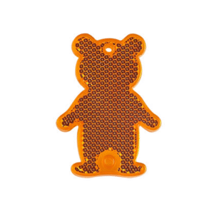 hard reflector acrylic bear shape safety keychain.fw