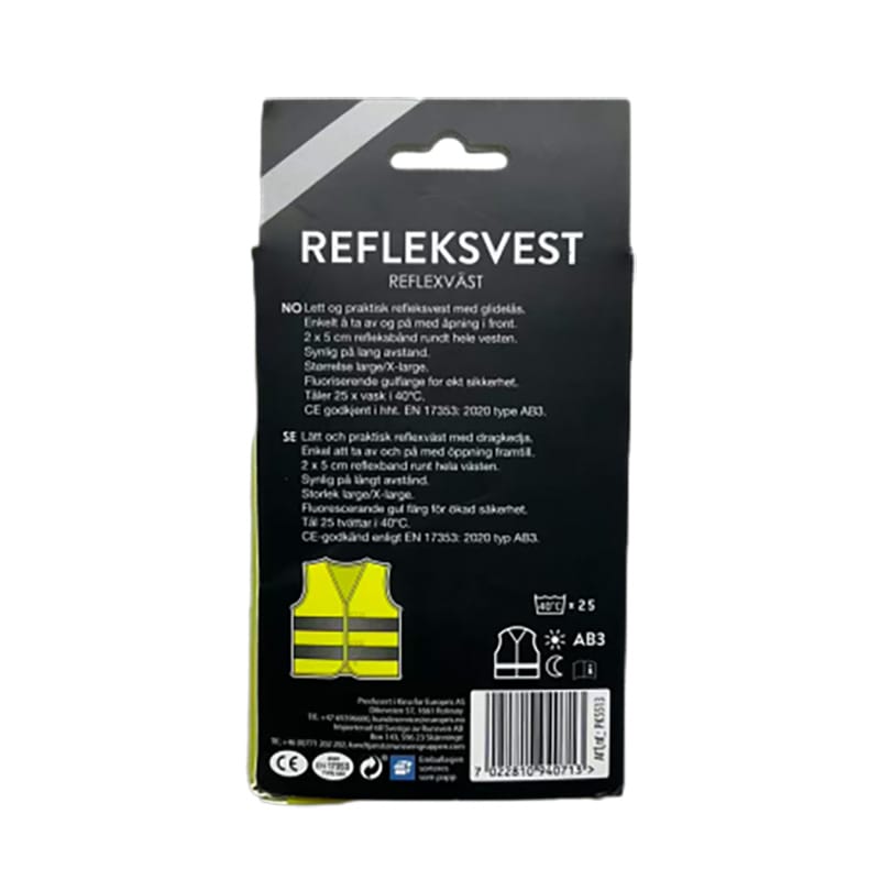 color box packaging for reflective vests
