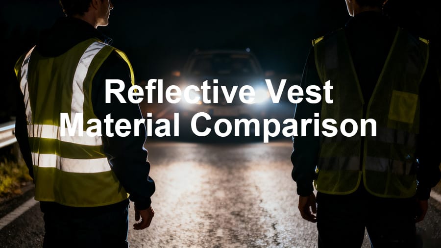 reflective vest material comparison at night, certified vs cheap reflective fabric