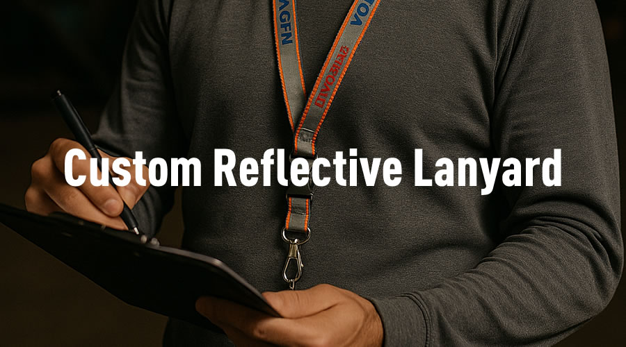 custom reflective lanyard