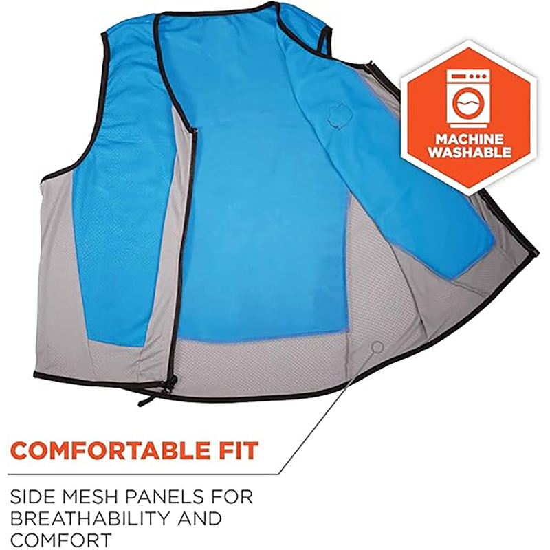 evap cooling vest side mesh breathable design