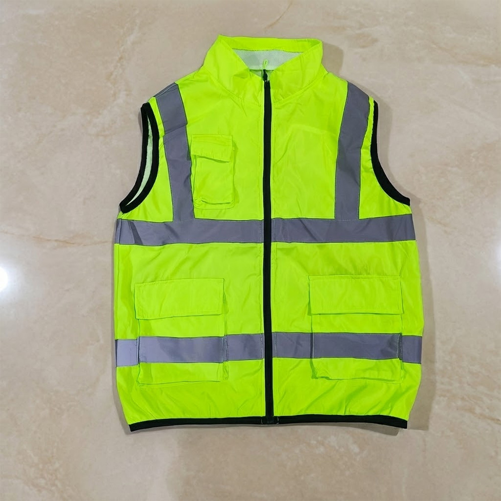 hi vis safety vest with fan Branding & Logo Customization