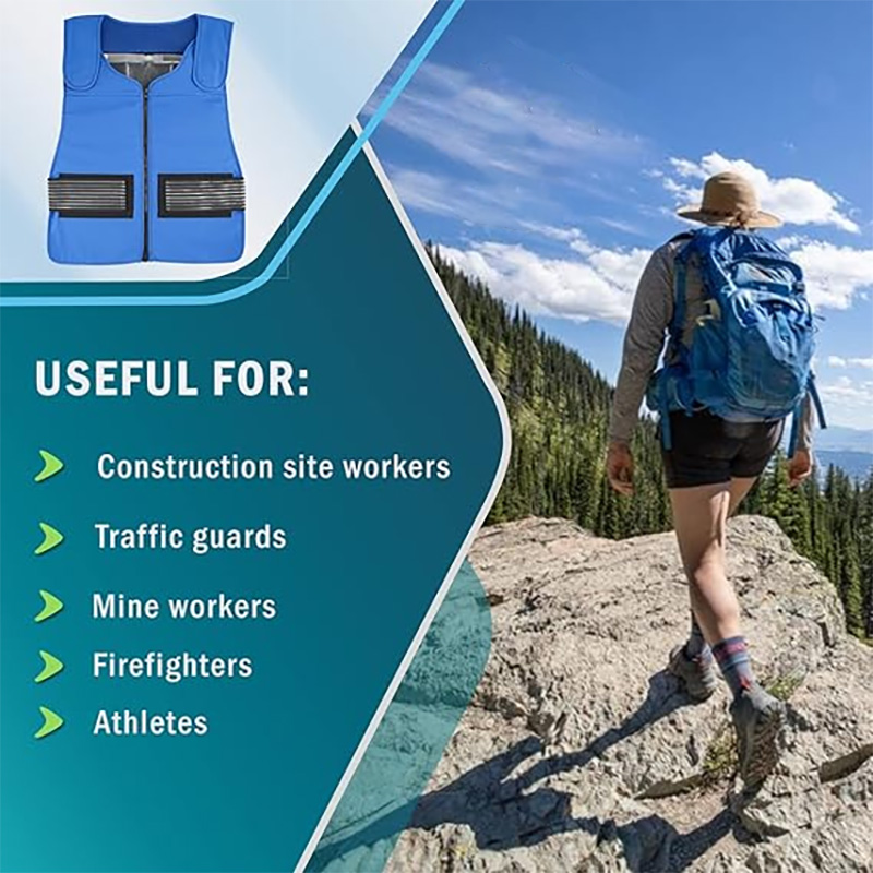 pcm cooling vest for outdoor work and sports