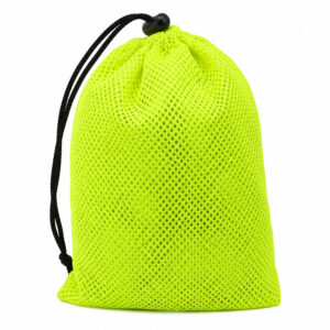 reflective mesh bag drawstring view